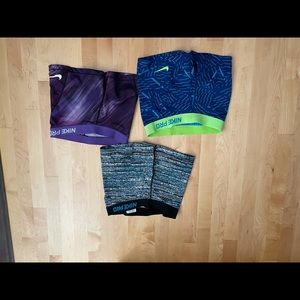 Nike pro bike shorts selling as a bundle!
